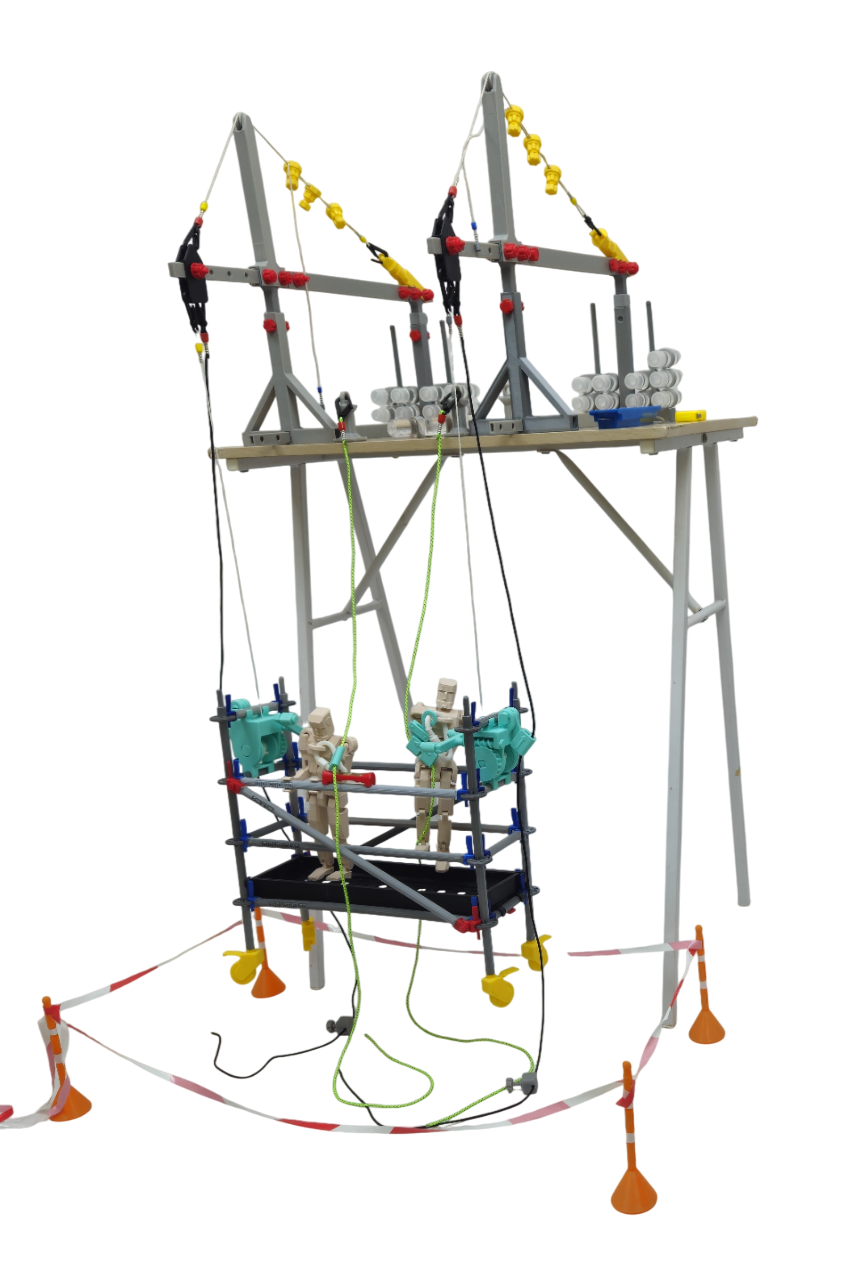 Scale Model of a Hanging Scaffold – Educational Tool for Technical Training at Heights