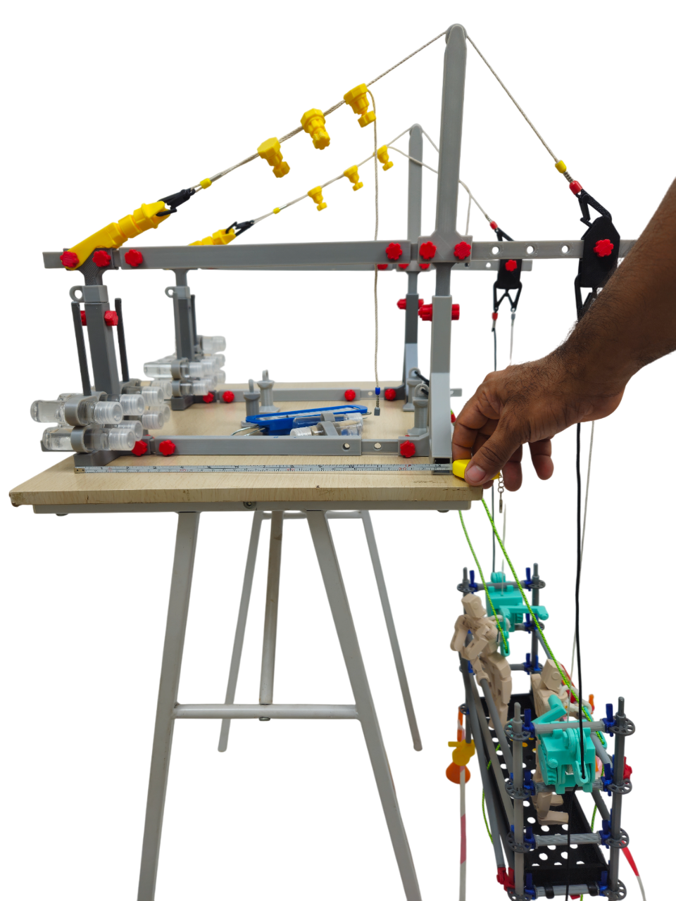 Scale Model of a Hanging Scaffold – Educational Tool for Technical Training at Heights