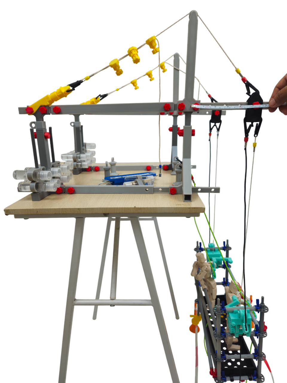 Scale Model of a Hanging Scaffold – Educational Tool for Technical Training at Heights