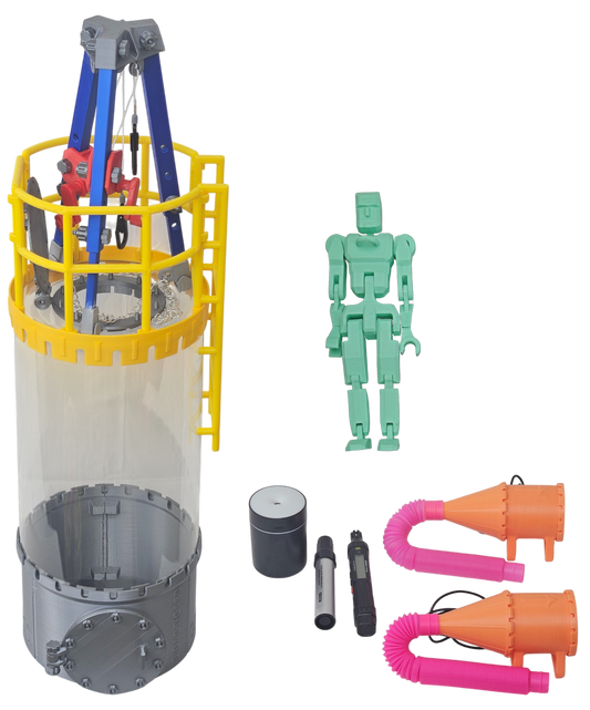 Modelo Didáctico Premium de Extracción y Ventilación en Espacios Confinados