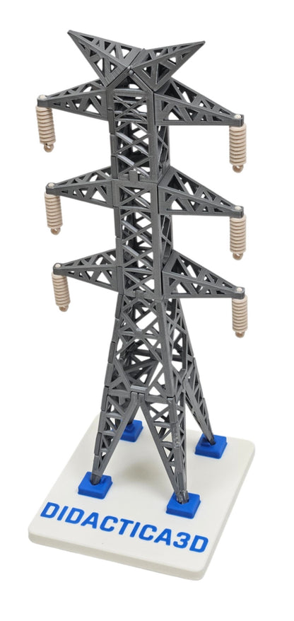Modelo Didáctico a Escala de Torre Eléctrica de Transmisión 27 cm