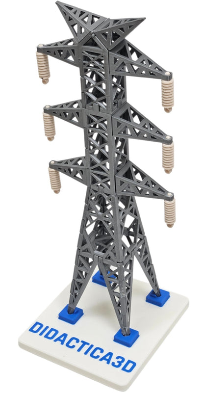 Modelo Didáctico a Escala de Torre Eléctrica de Transmisión 27 cm