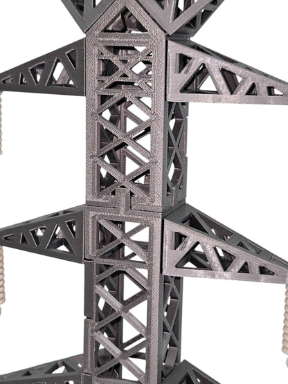 Modelo Didáctico a Escala de Torre Eléctrica de Transmisión 27 cm