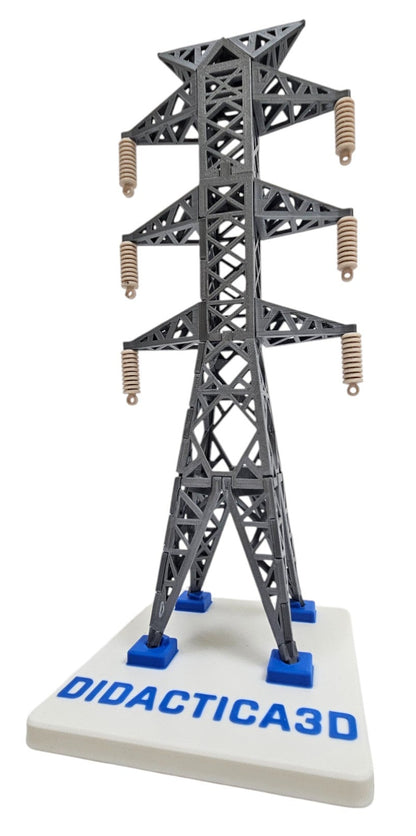 Modelo Didáctico a Escala de Torre Eléctrica de Transmisión 27 cm