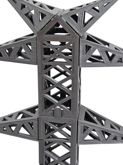 Modelo Didáctico a Escala de Torre Eléctrica de Transmisión 27 cm