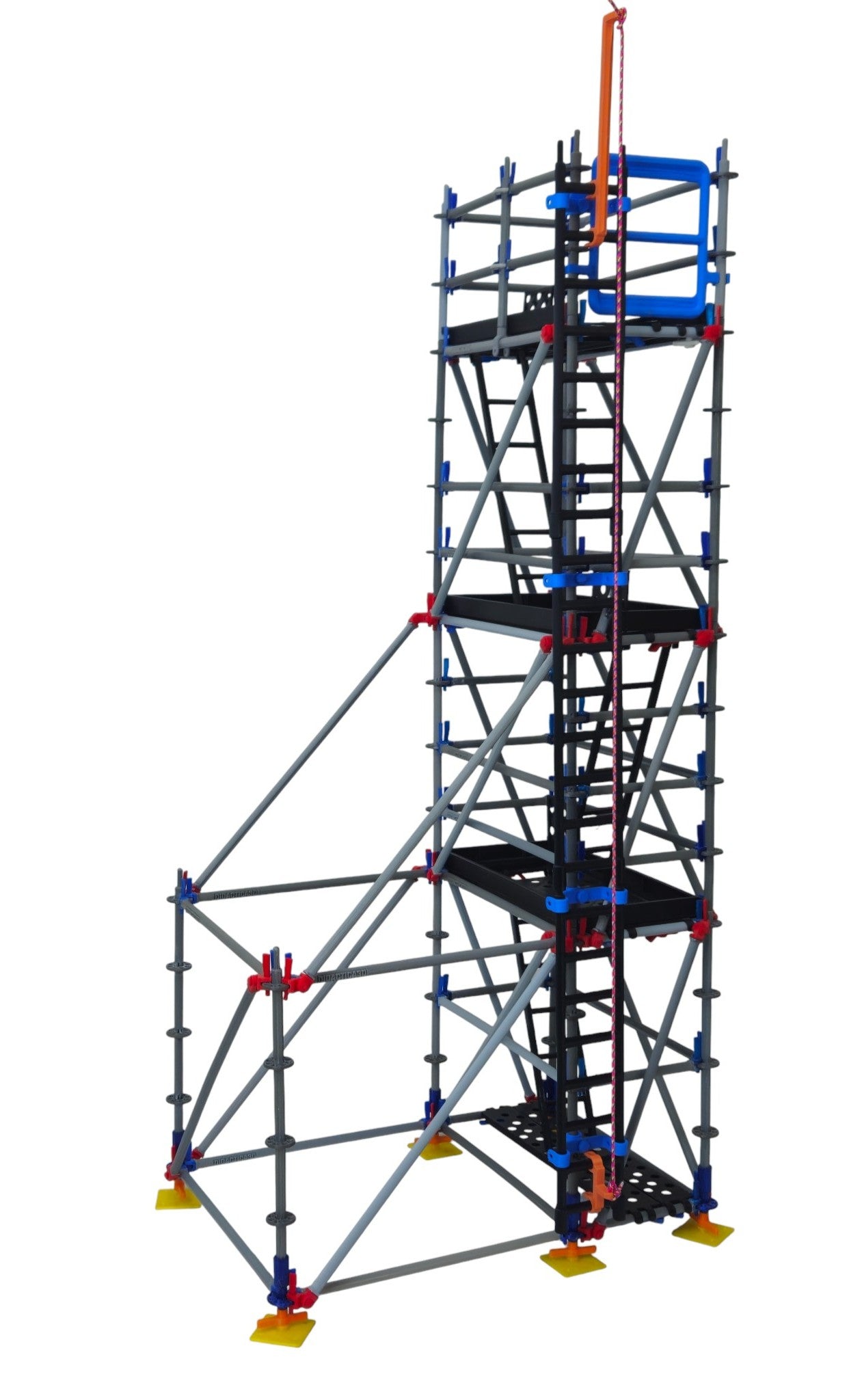 Modelo Andamio 4 Niveles con Refuerzo Lateral