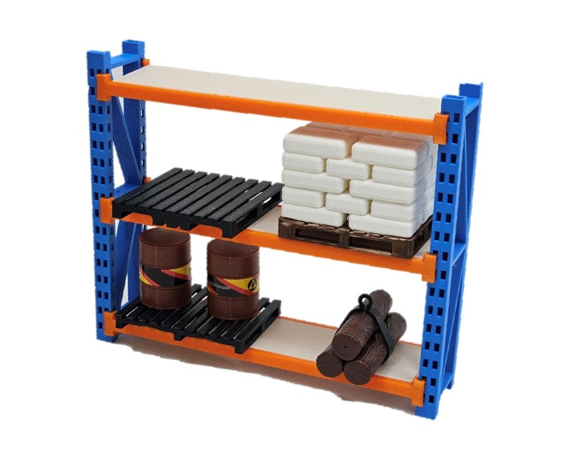 Maqueta Almacenamiento y Montacargas