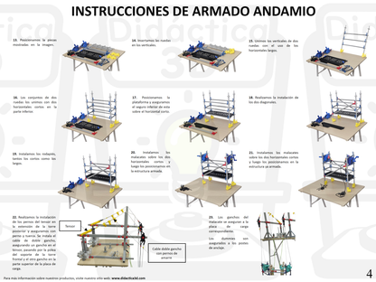 Modelo a Escala de Andamio Colgante