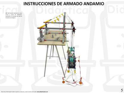 Modelo a Escala de Andamio Colgante