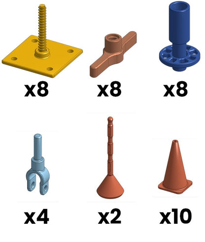 Kits de Piezas Adicionales para Modelo de Andamio Multidireccional