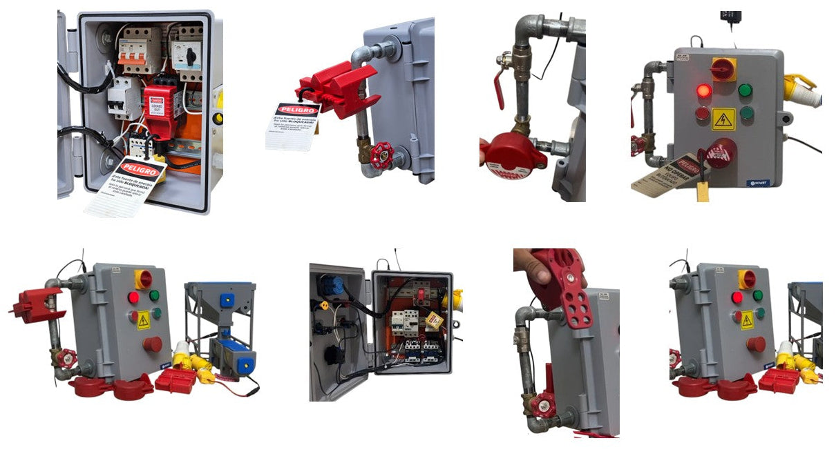 Banco Didáctico Bloqueo y Etiquetado (LOTO)